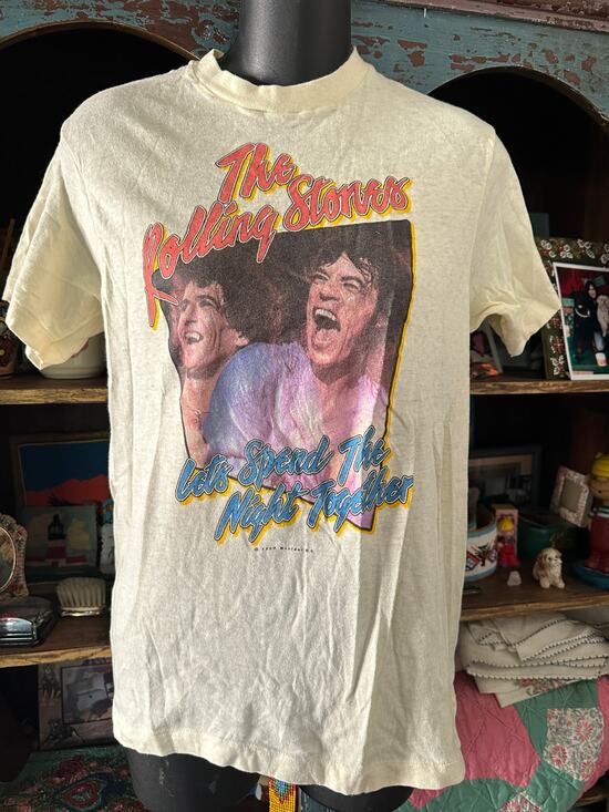 Vintage Tops - SUPER RARE VINTAGE 1983 ROLLING STONES LET'S SPEND THE NIGHT TOGETHER TEE UNISEX
